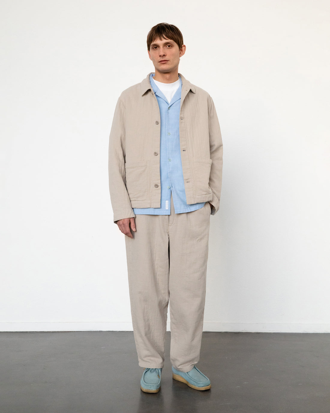 Leichte Jacke Bio Baumwolle - Sand