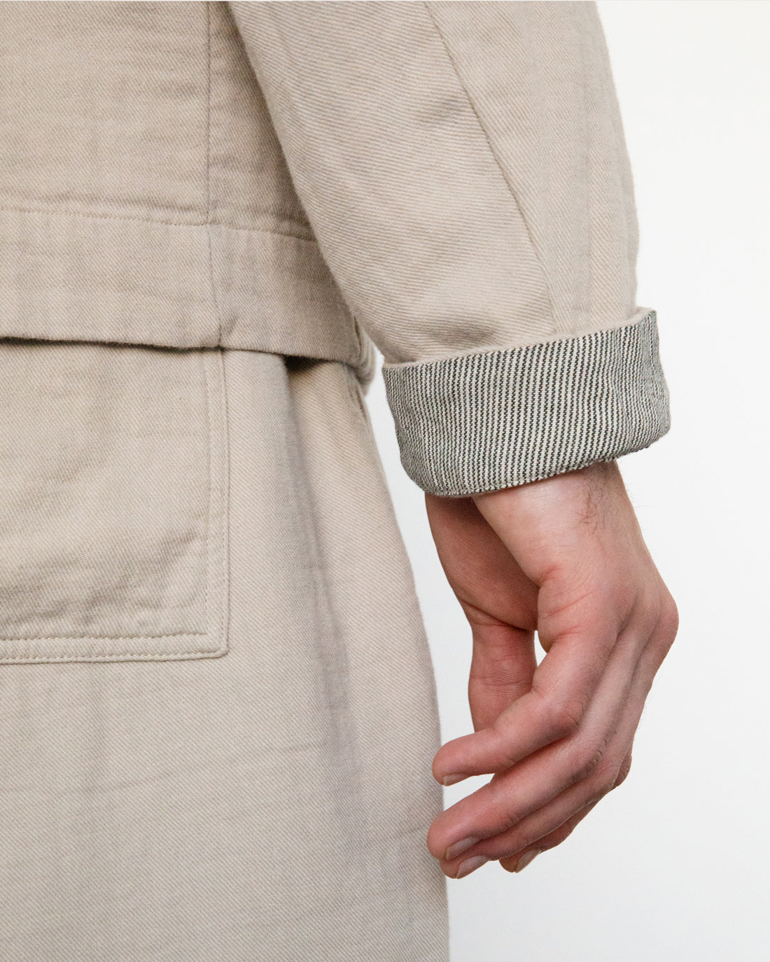 Leichte Jacke Bio Baumwolle - Sand