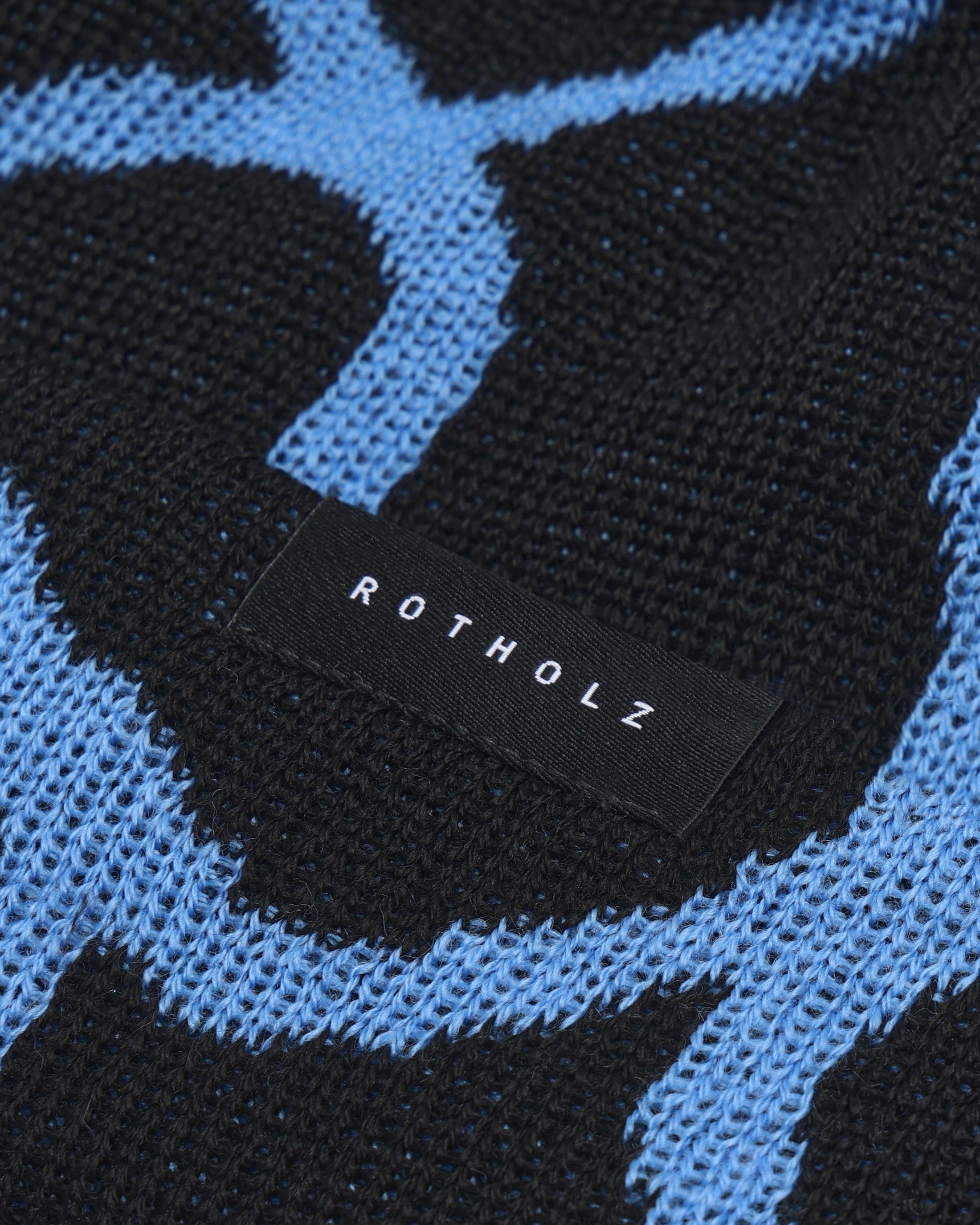 Affection Knit Beanie Bio Baumwolle - Black / Blue
