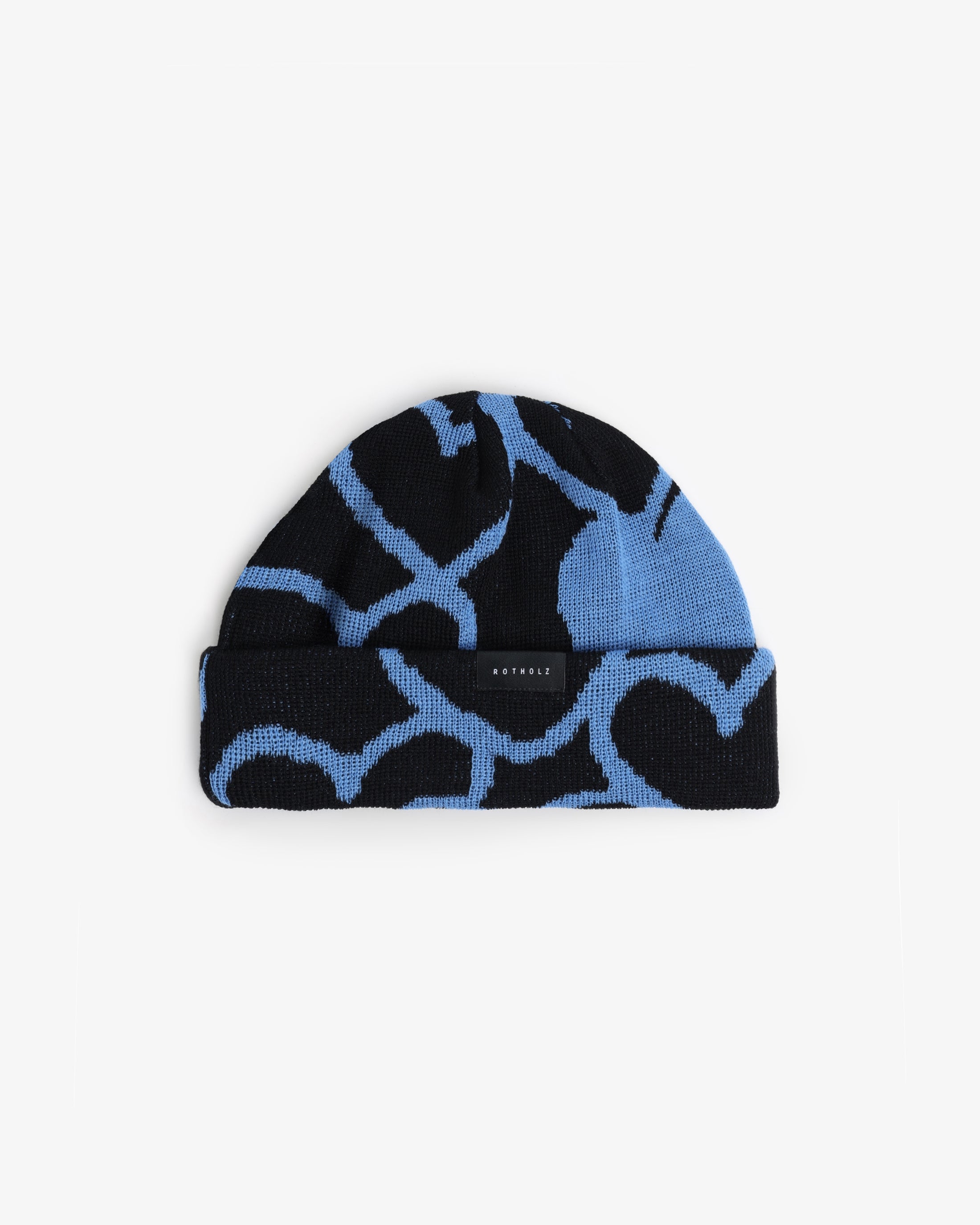 Affection Knit Beanie Bio Baumwolle - Black / Blue