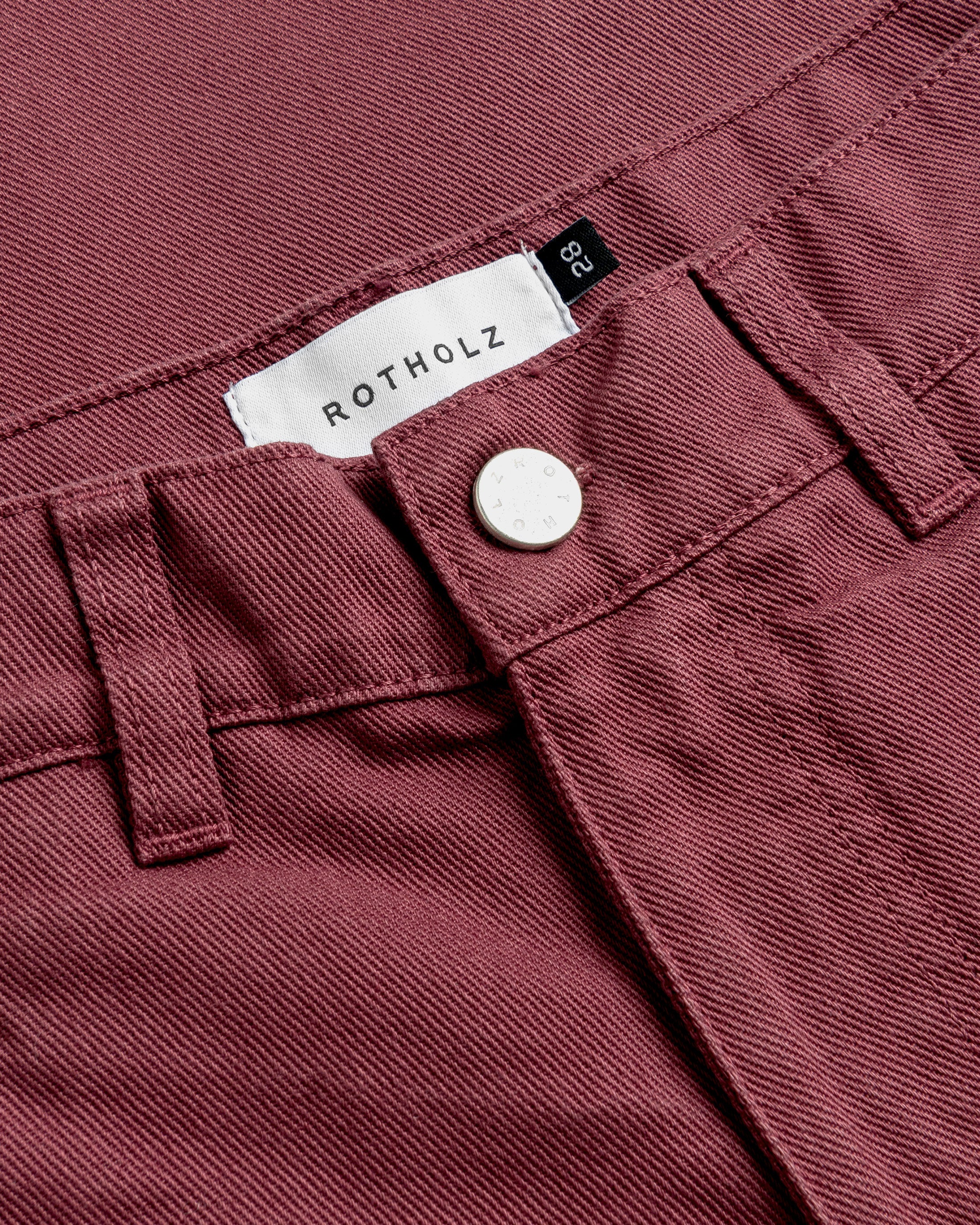Barrel-Leg Hose Bio Baumwolle - Rot