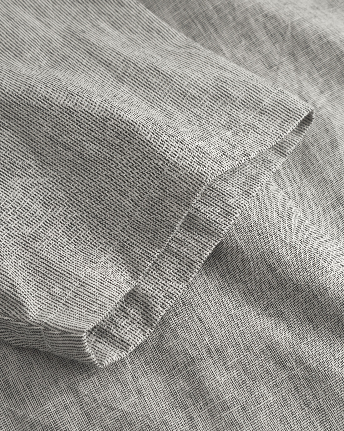 Bowling Shirt Bio Baumwolle - Grau Gestreift