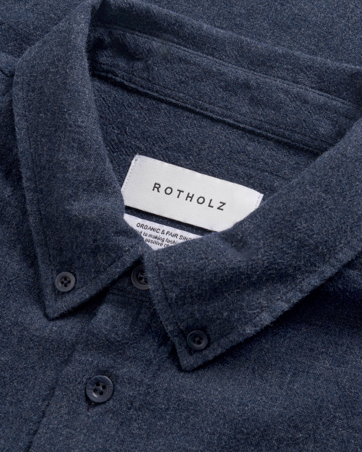 Button-Down Hemd Bio Baumwolle - Blau