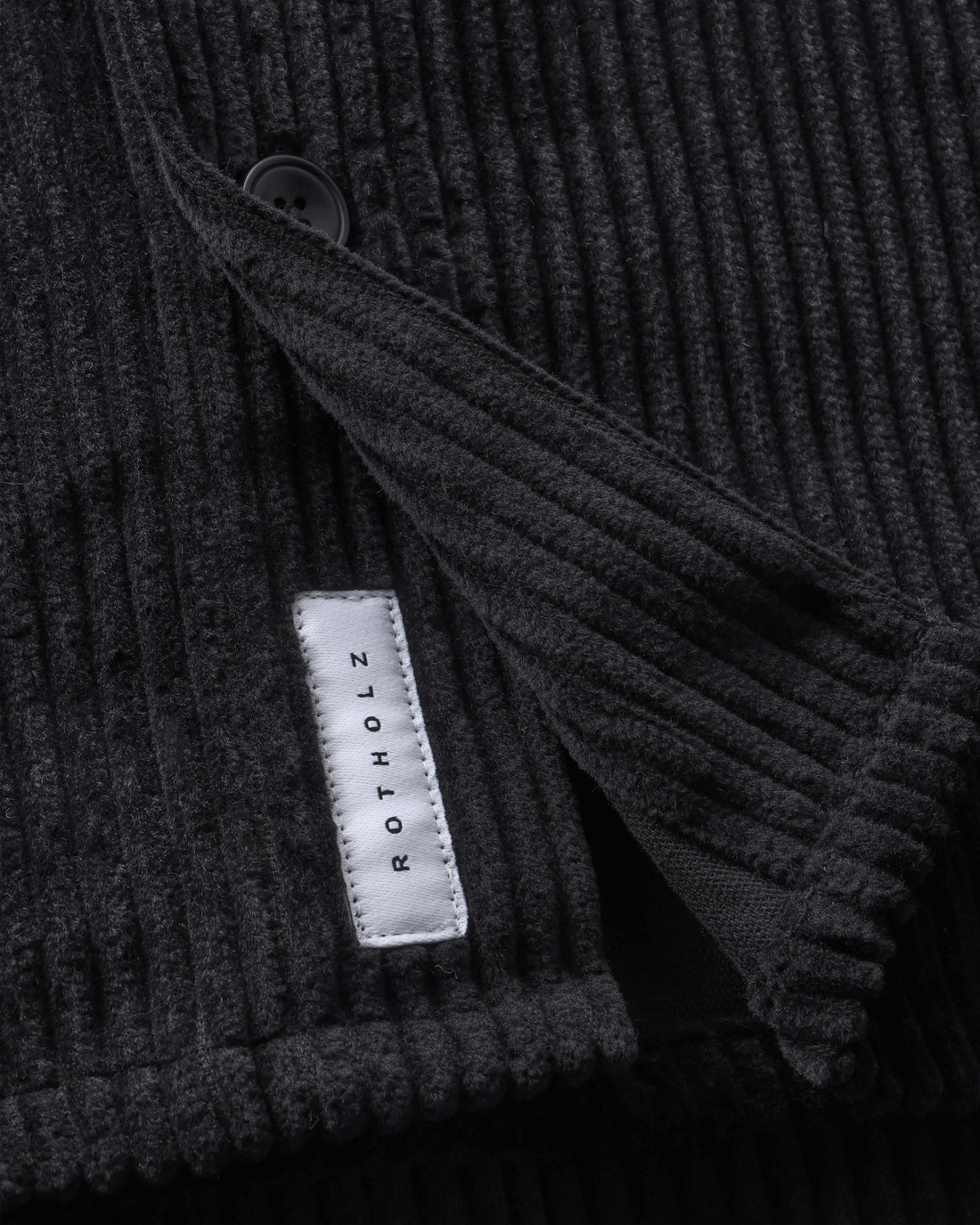 Cord Hemd Bio Baumwolle - Schwarz