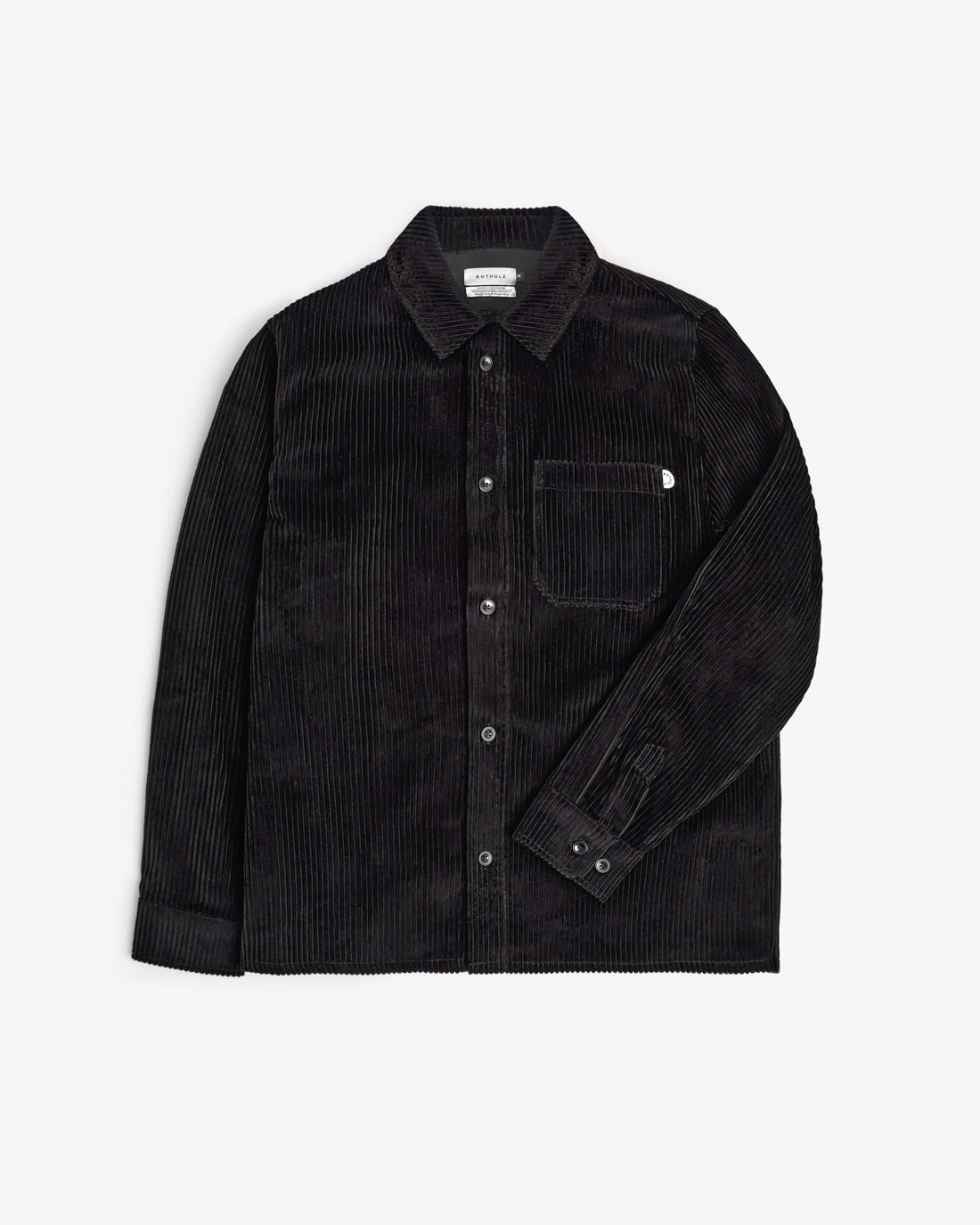 Cord Hemd Bio Baumwolle - Schwarz