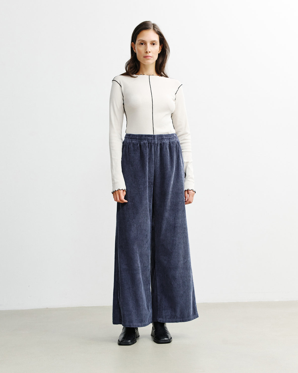 Cord Schlaghose Bio Baumwolle - Blau