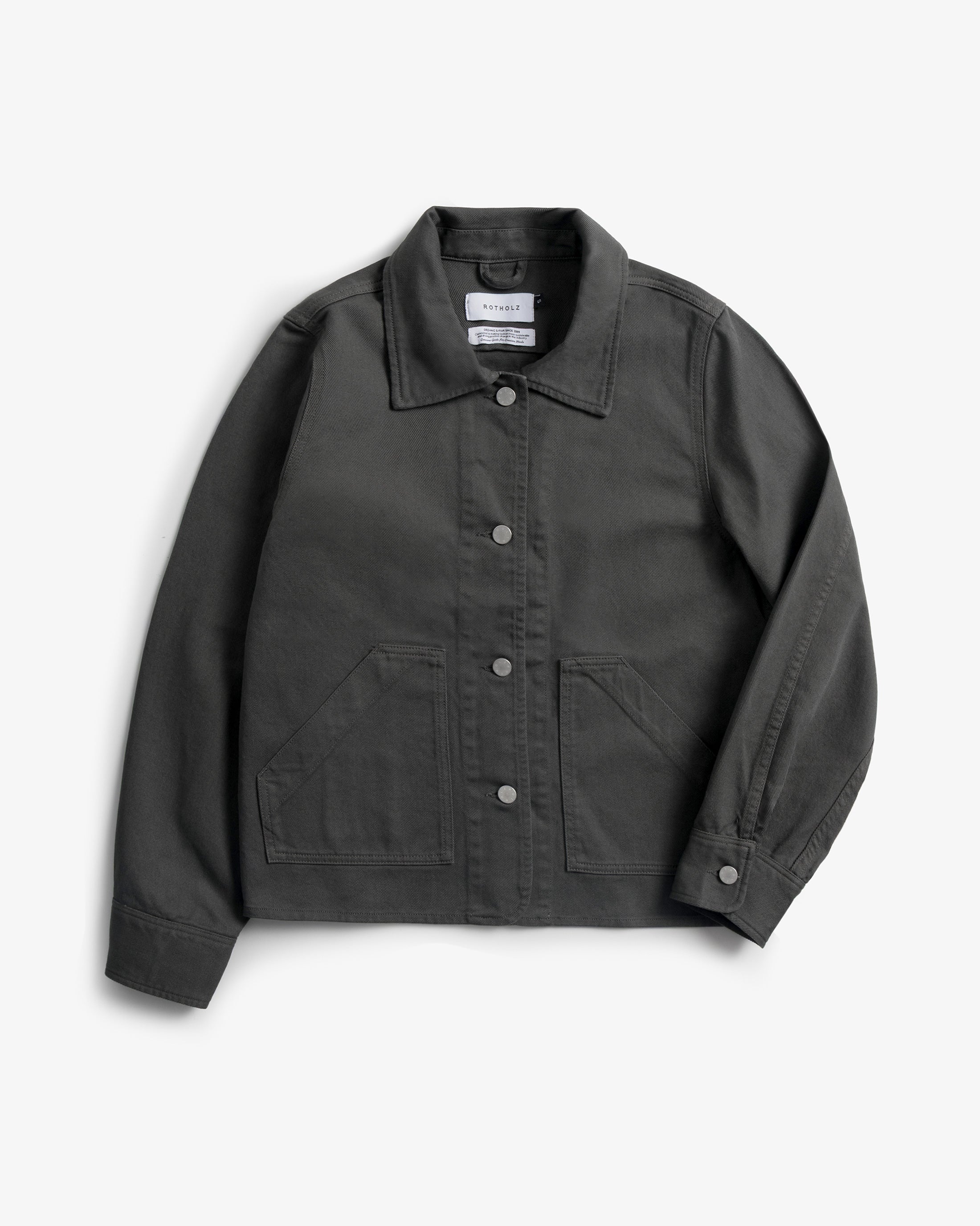 Kurze Jacke Bio Baumwolle - Grau