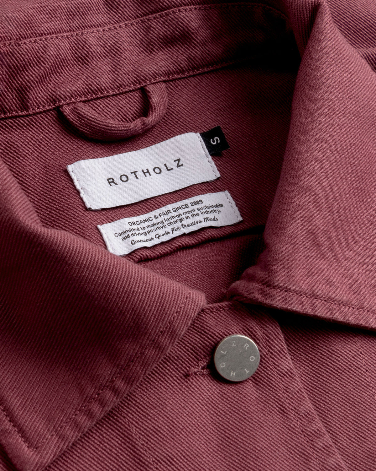 Kurze Jacke Bio Baumwolle - Rot