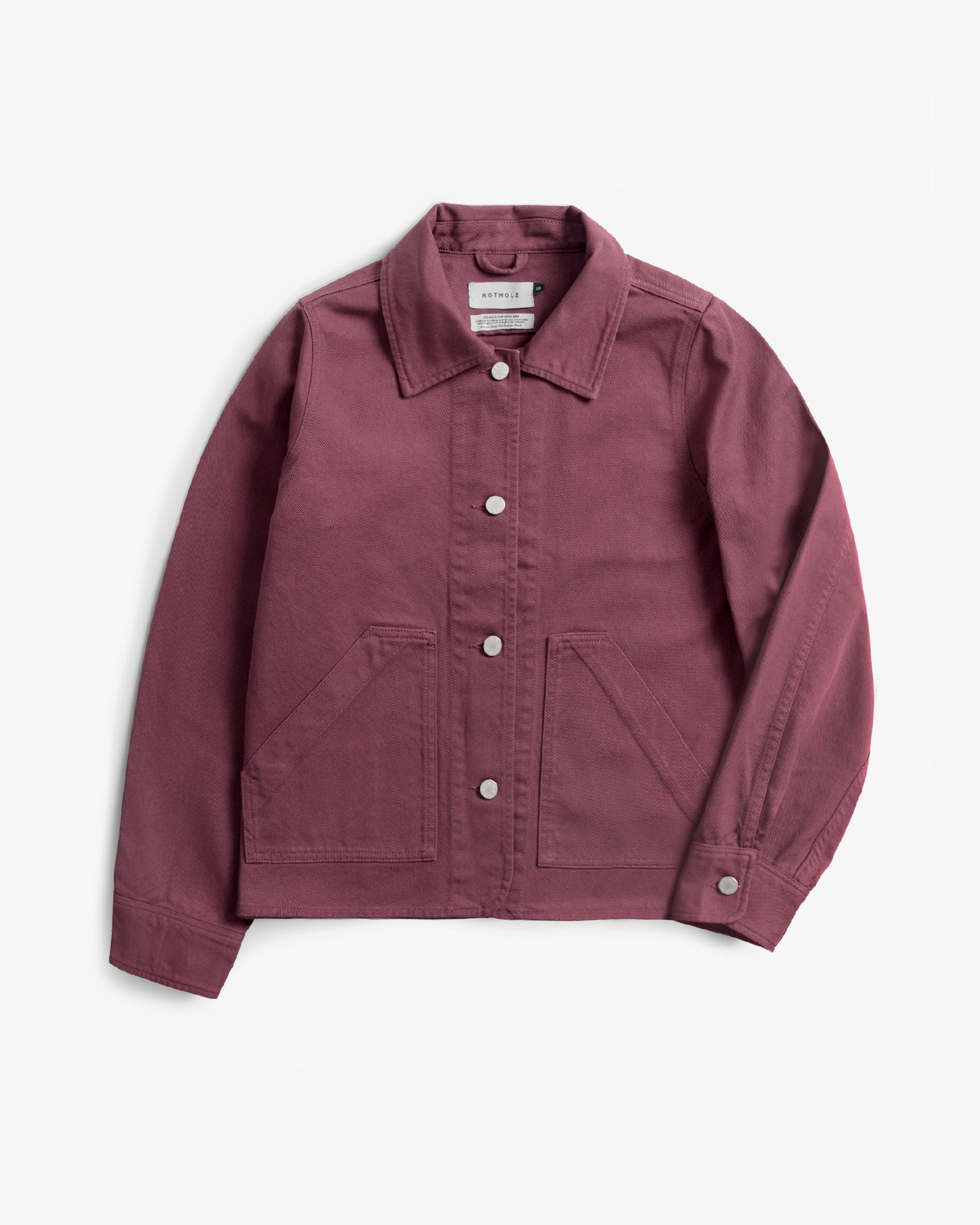 Kurze Jacke Bio Baumwolle - Rot