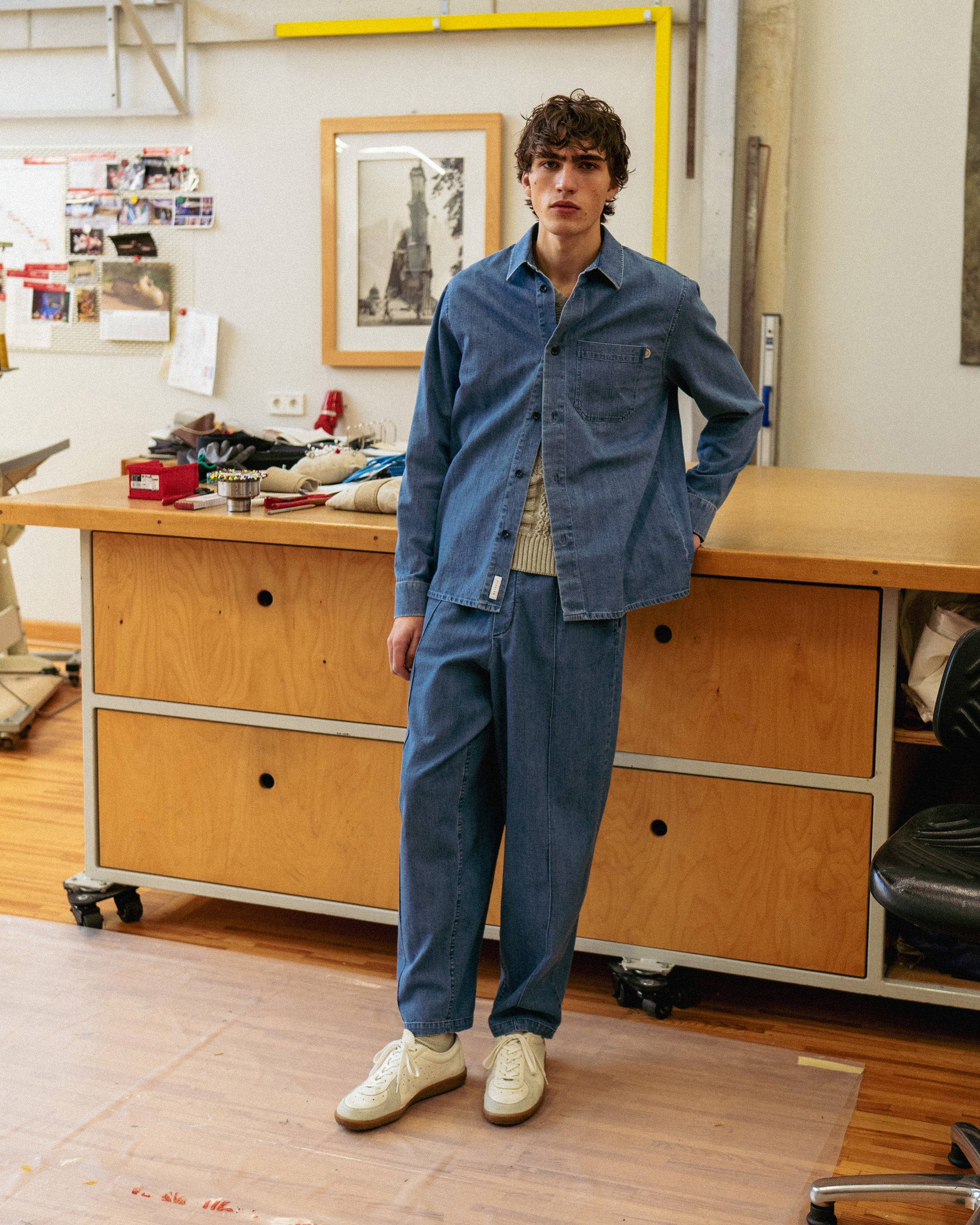 Denim Hemd Bio Baumwolle - Blau
