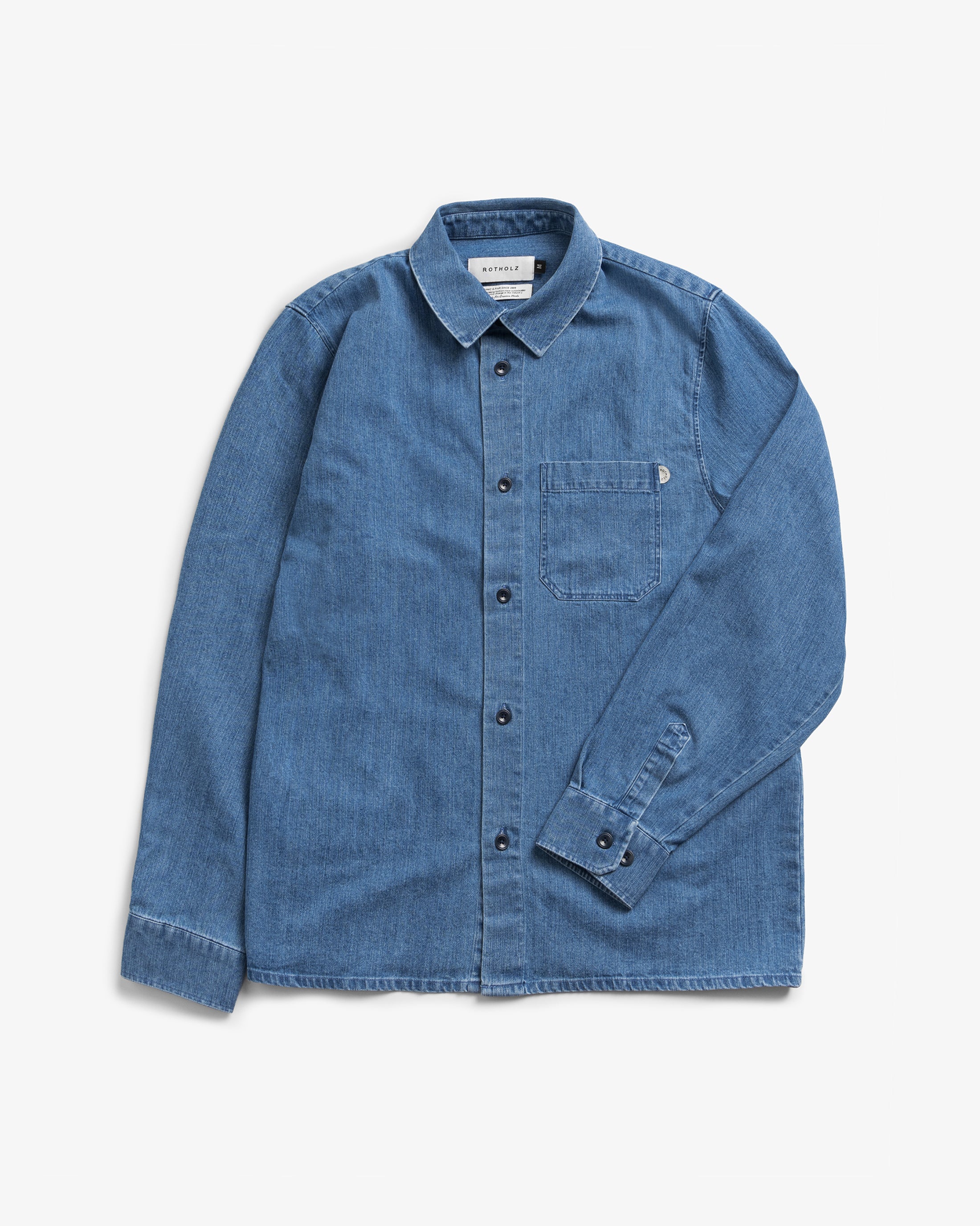Denim Hemd Bio Baumwolle - Blau