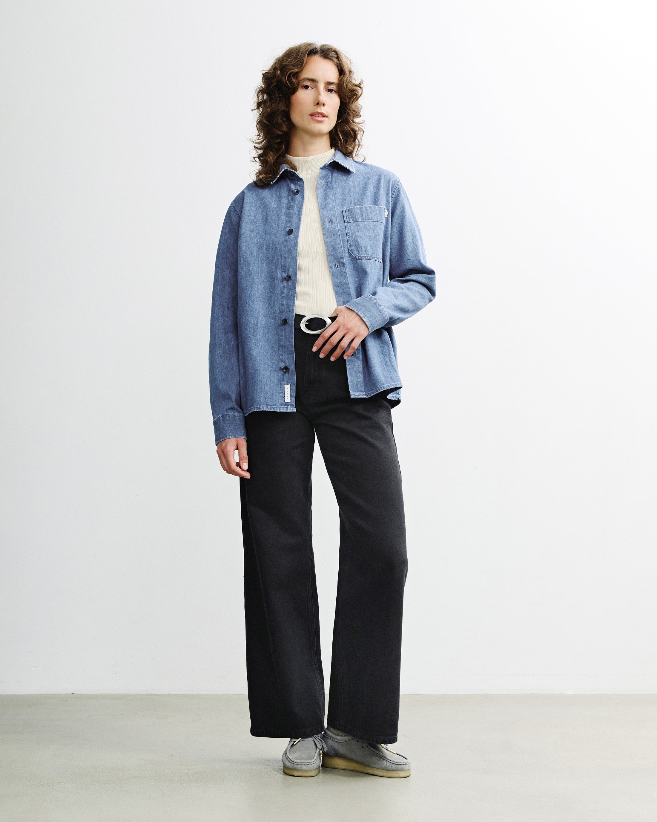 Denim Hemd Bio Baumwolle - Blau