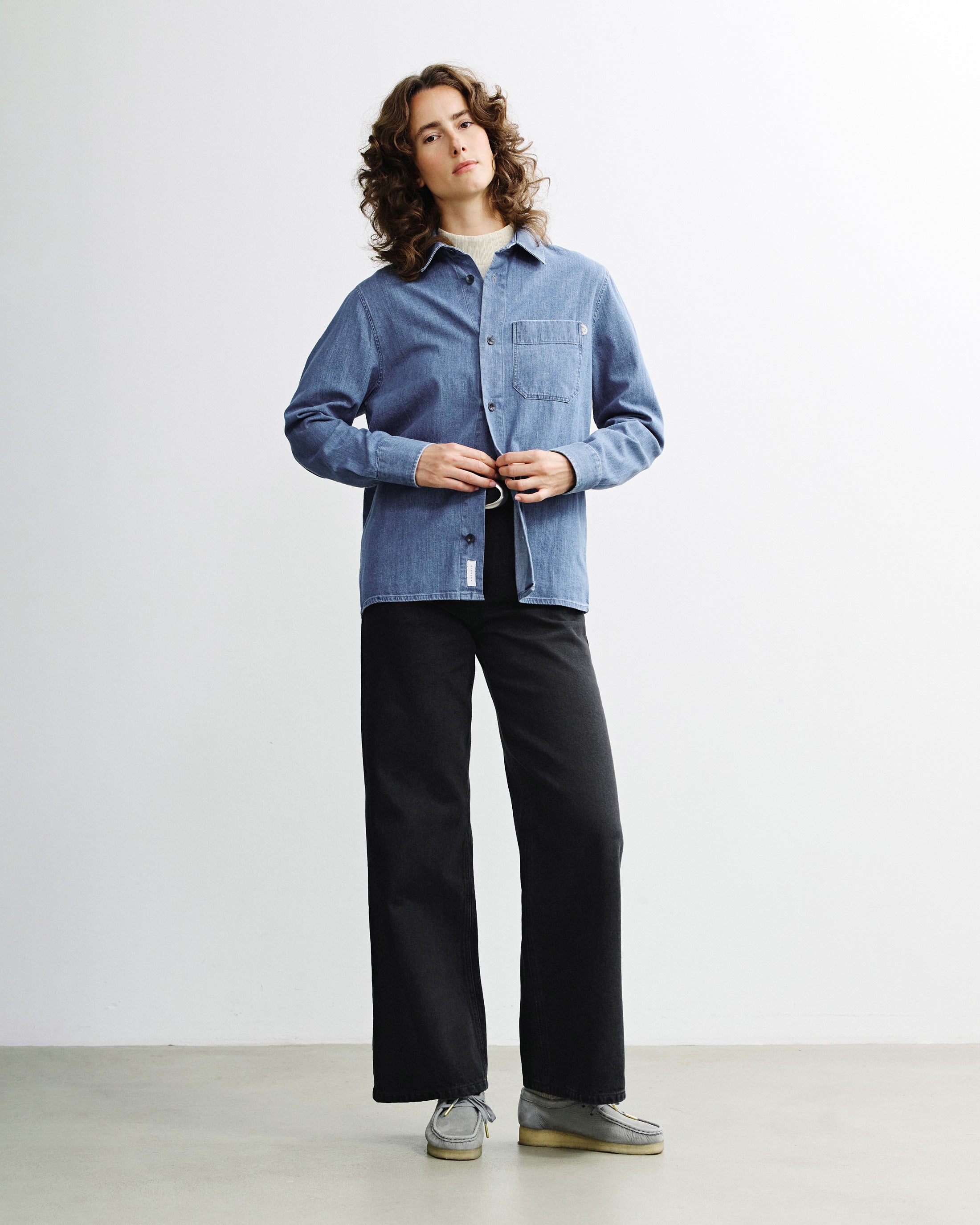Denim Hemd Bio Baumwolle - Blau