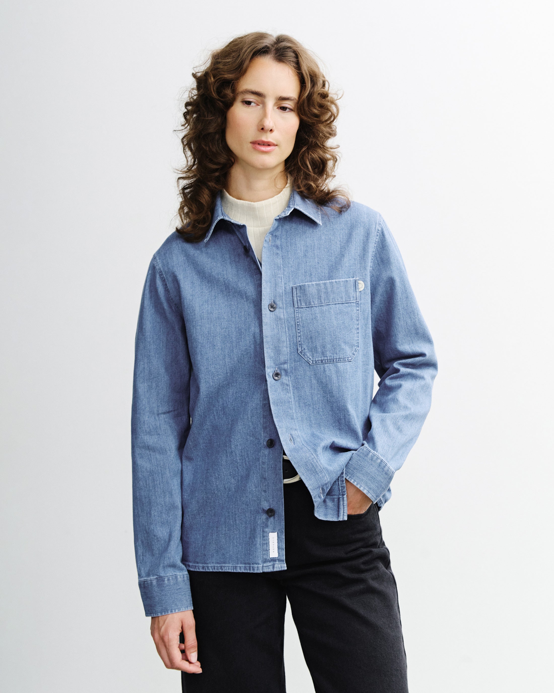 Denim Hemd Bio Baumwolle - Blau