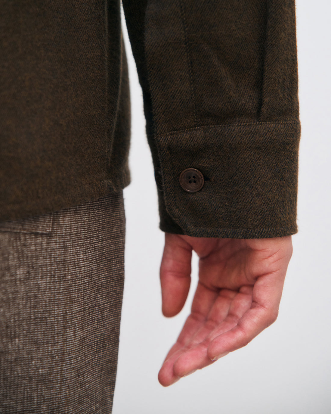 Flanell Hemd Bio Baumwolle - Braun