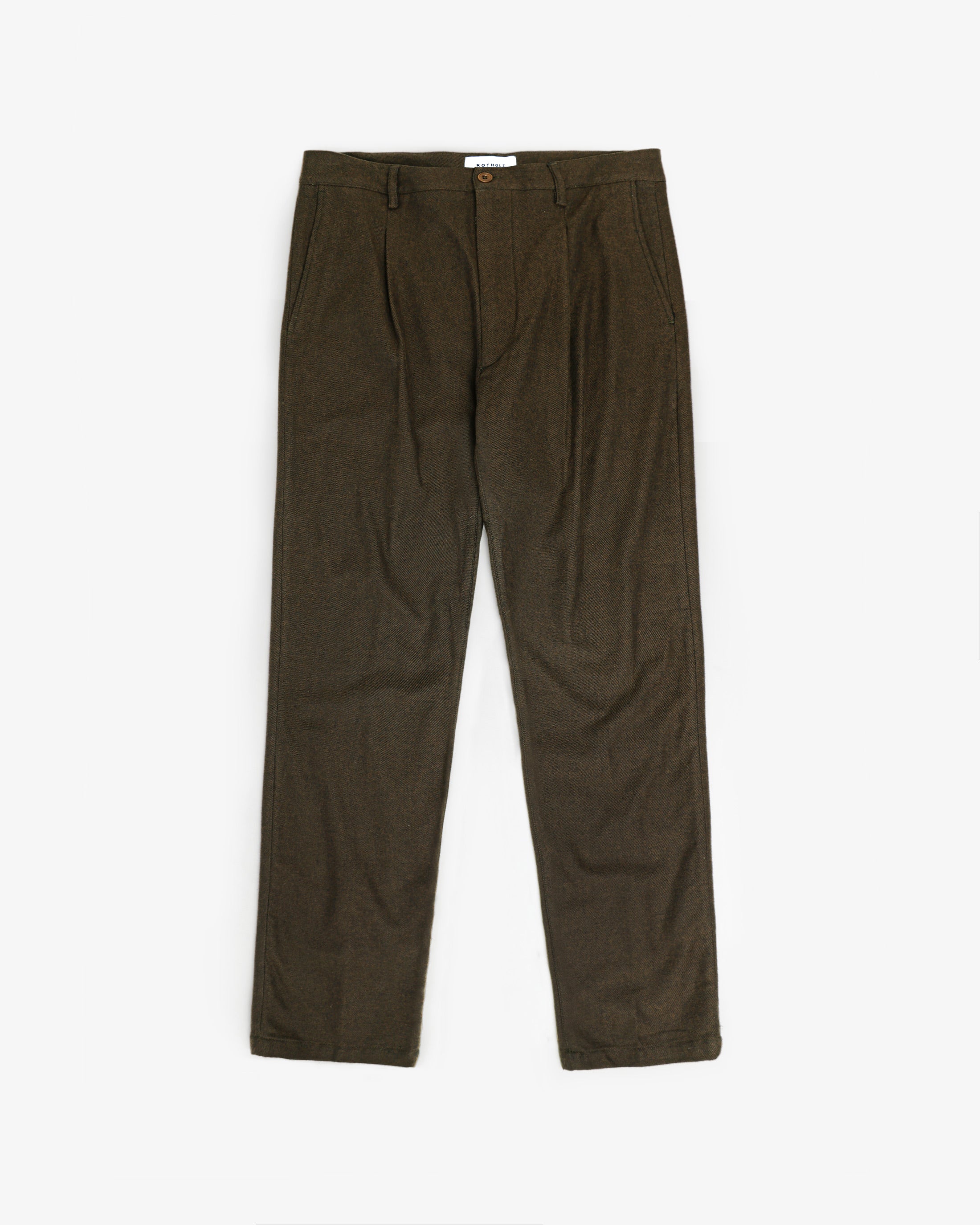 Flanell Hose Bio Baumwolle - Braun