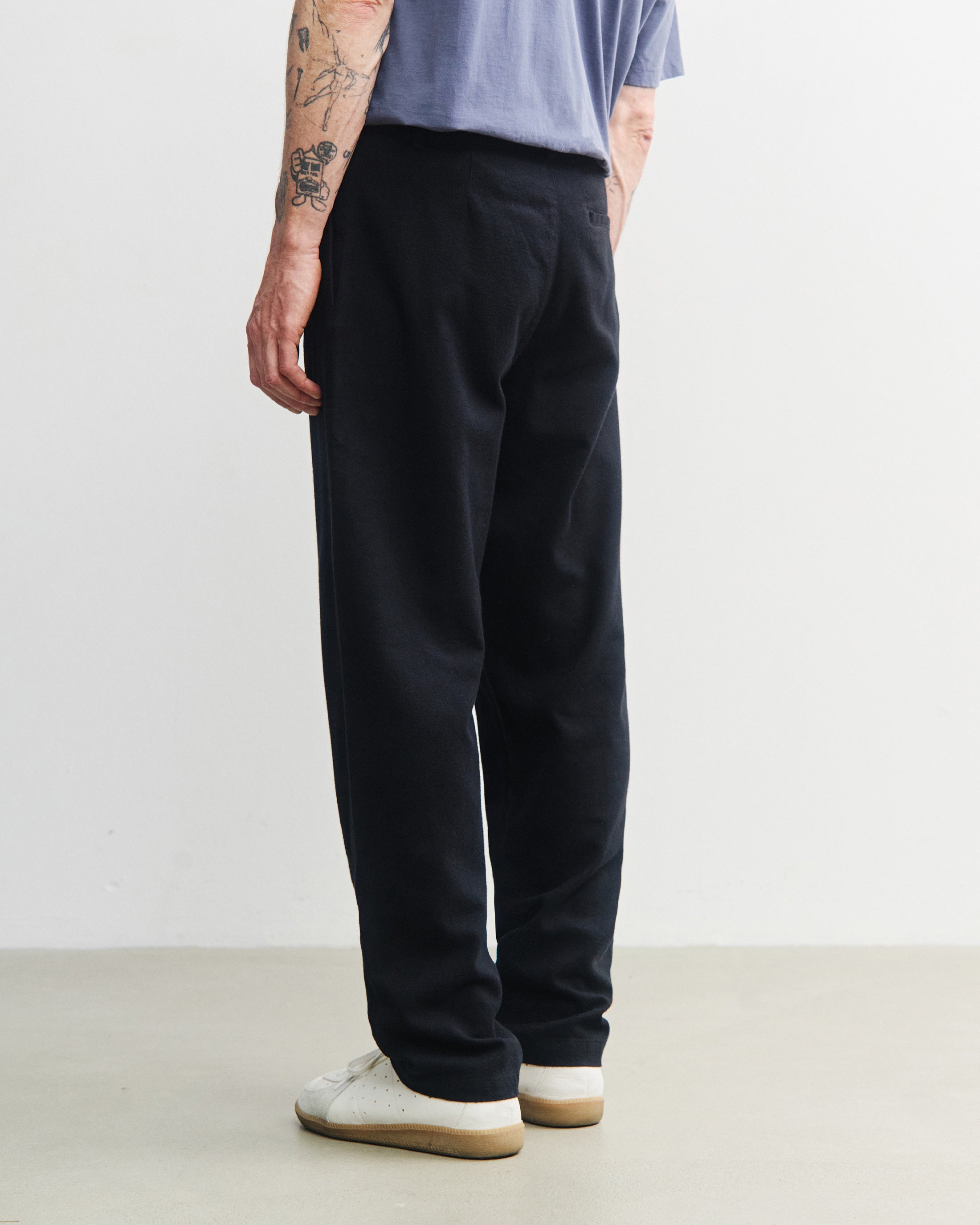 Everyday Flannelhose Bio Baumwolle - Schwarz