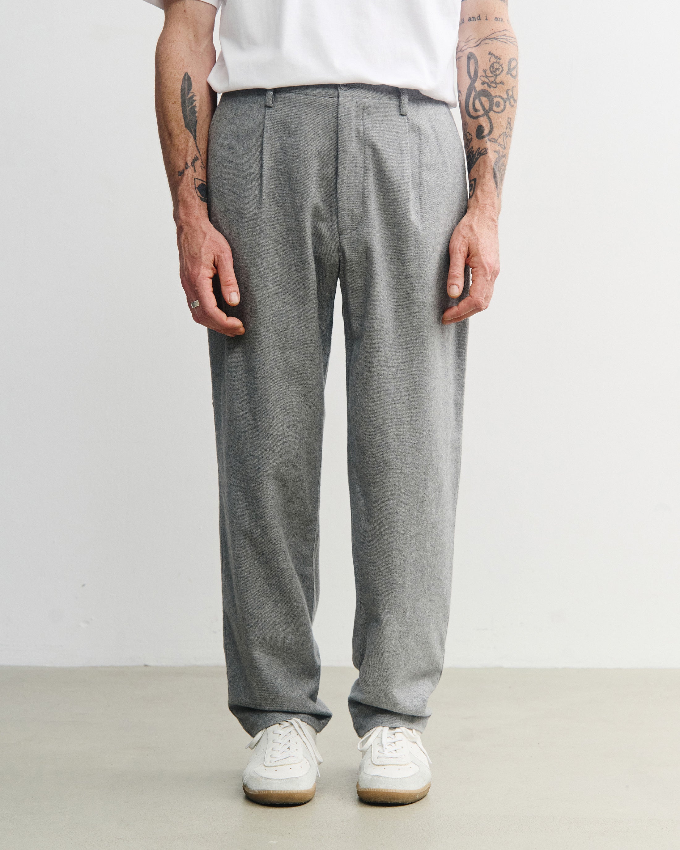 Everyday Flannelhose Bio Baumwolle - Grau