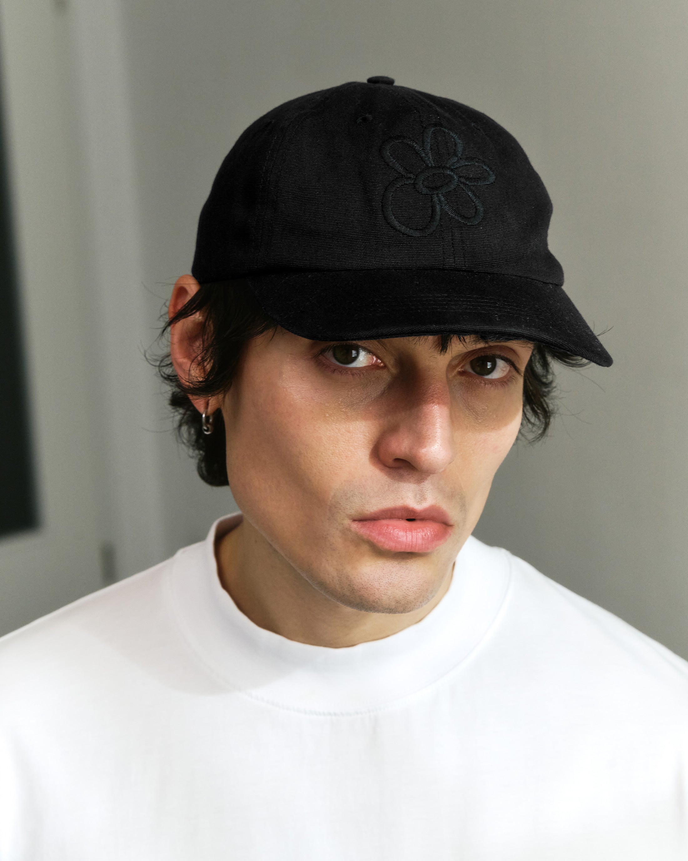 Flower Classic Cap Bio Baumwolle - Schwarz