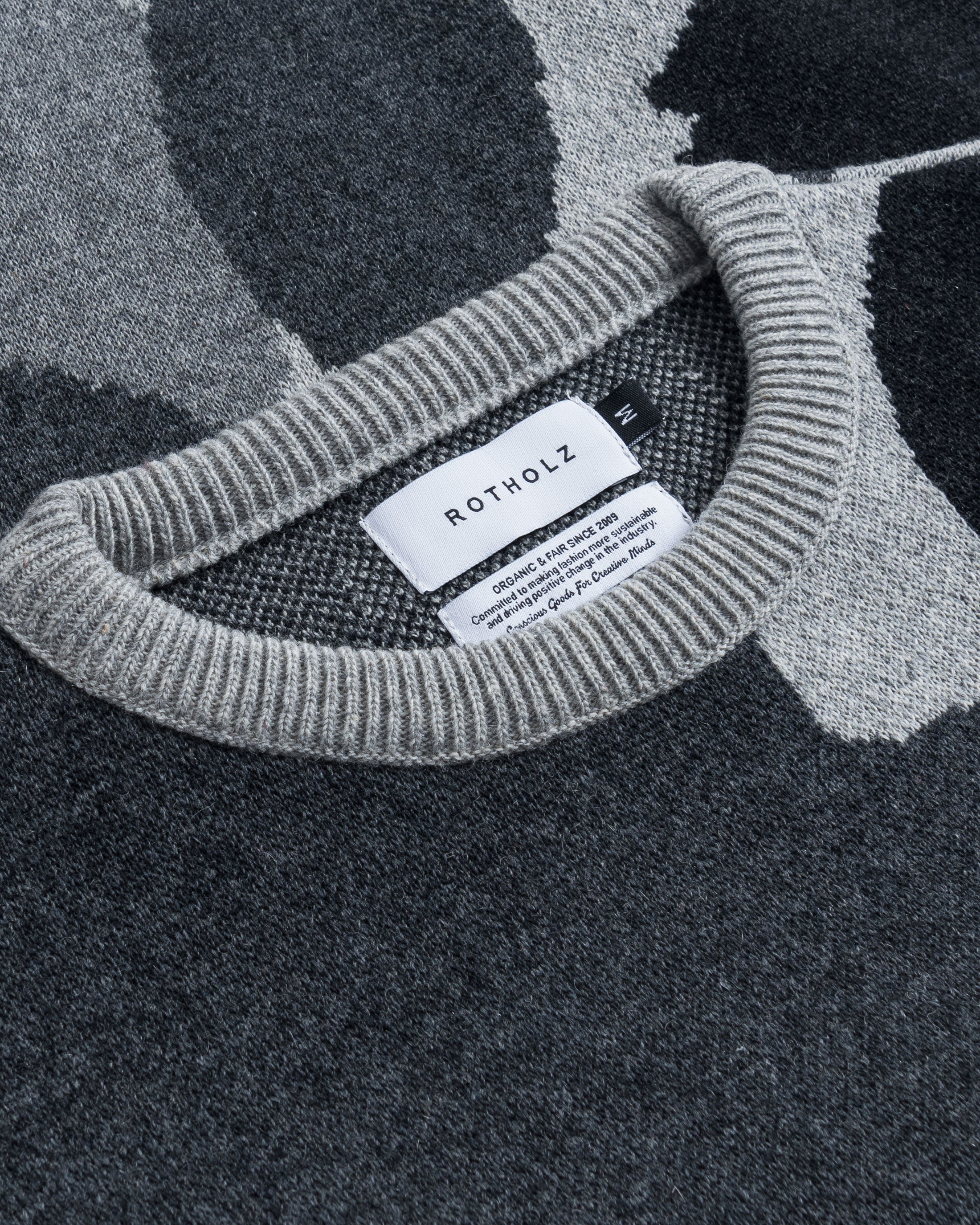 Strickpullover Recycelte Wolle - Grau