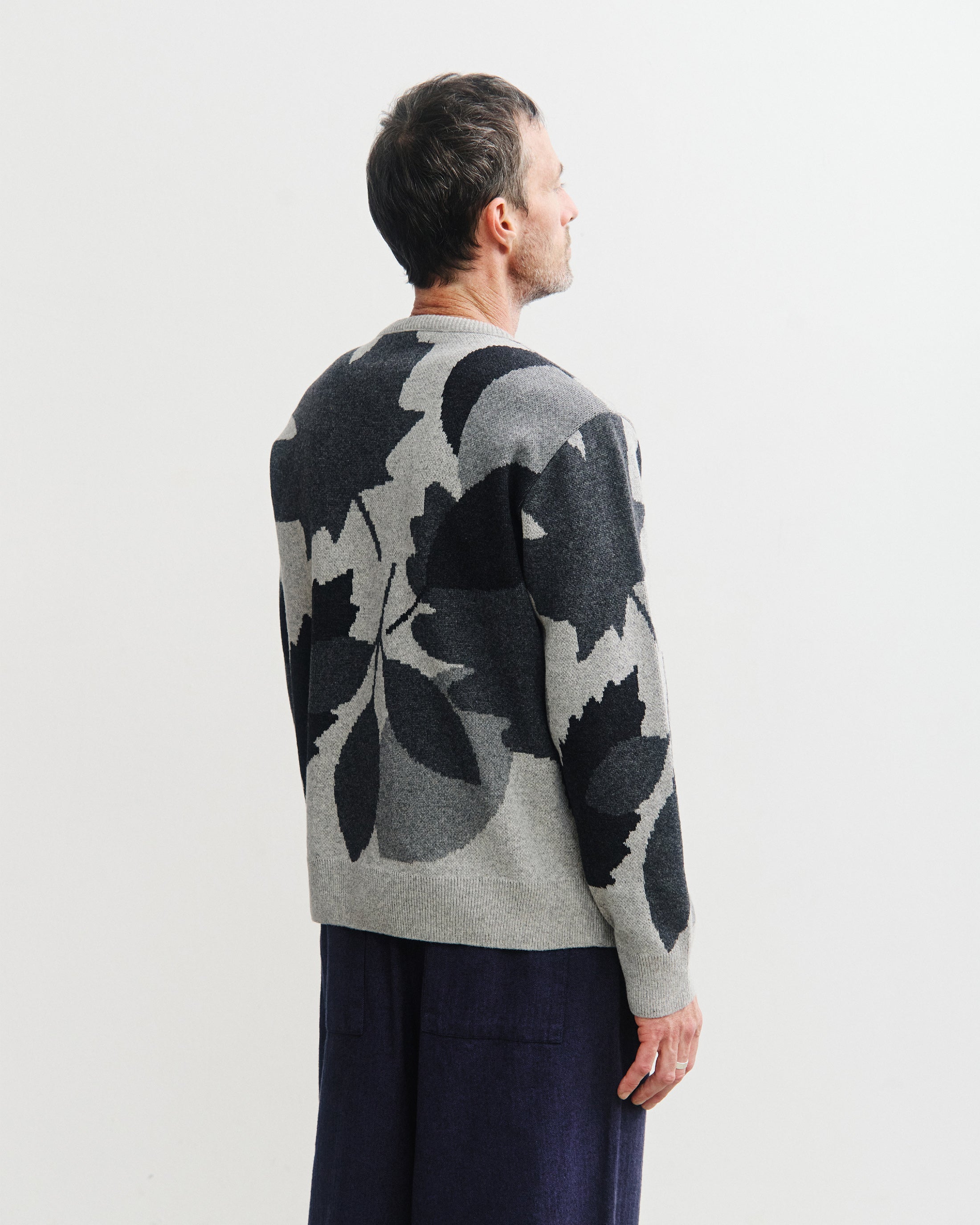 Strickpullover Recycelte Wolle - Grau