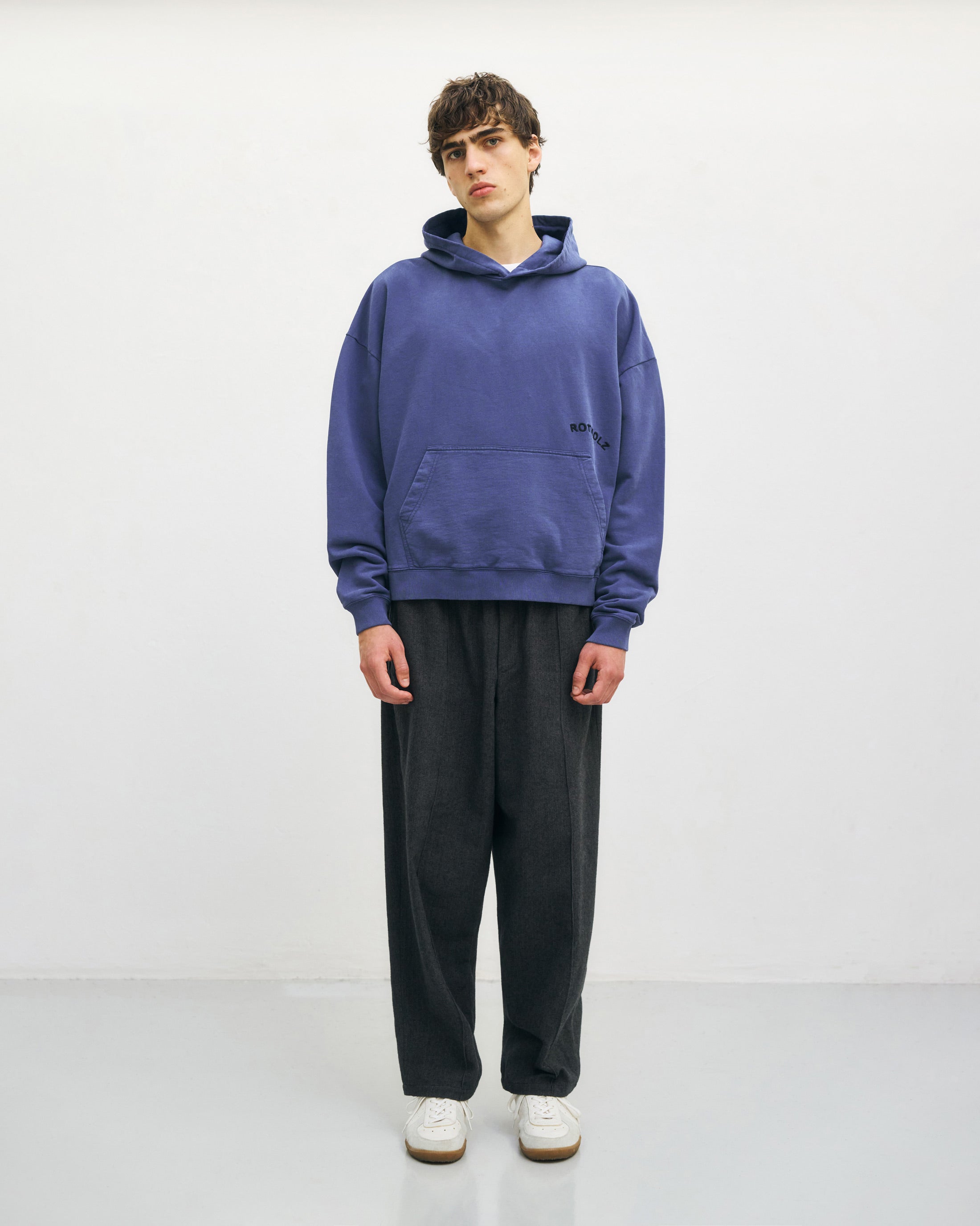 Logo Hoodie Bio Baumwolle - Blau