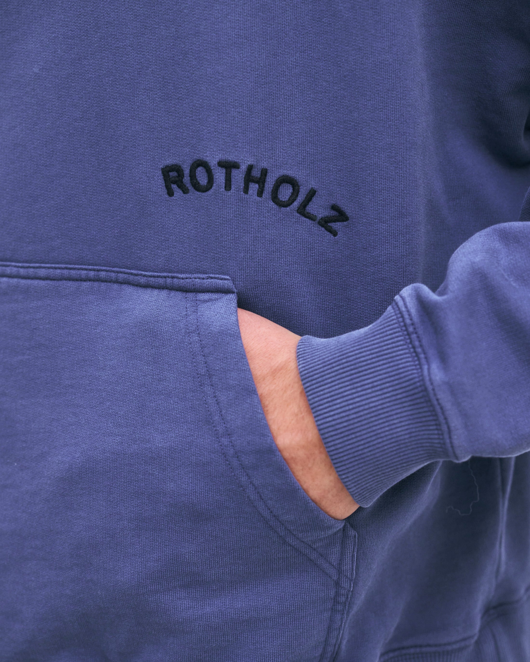 Logo Hoodie Bio Baumwolle - Blau