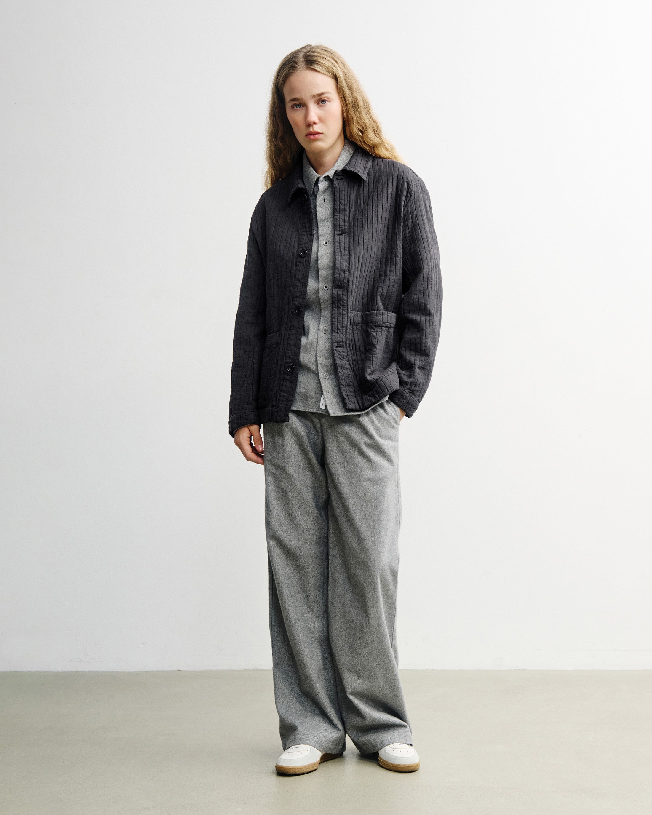 Workwear Jacke Ripp Bio Baumwolle - Anthrazit