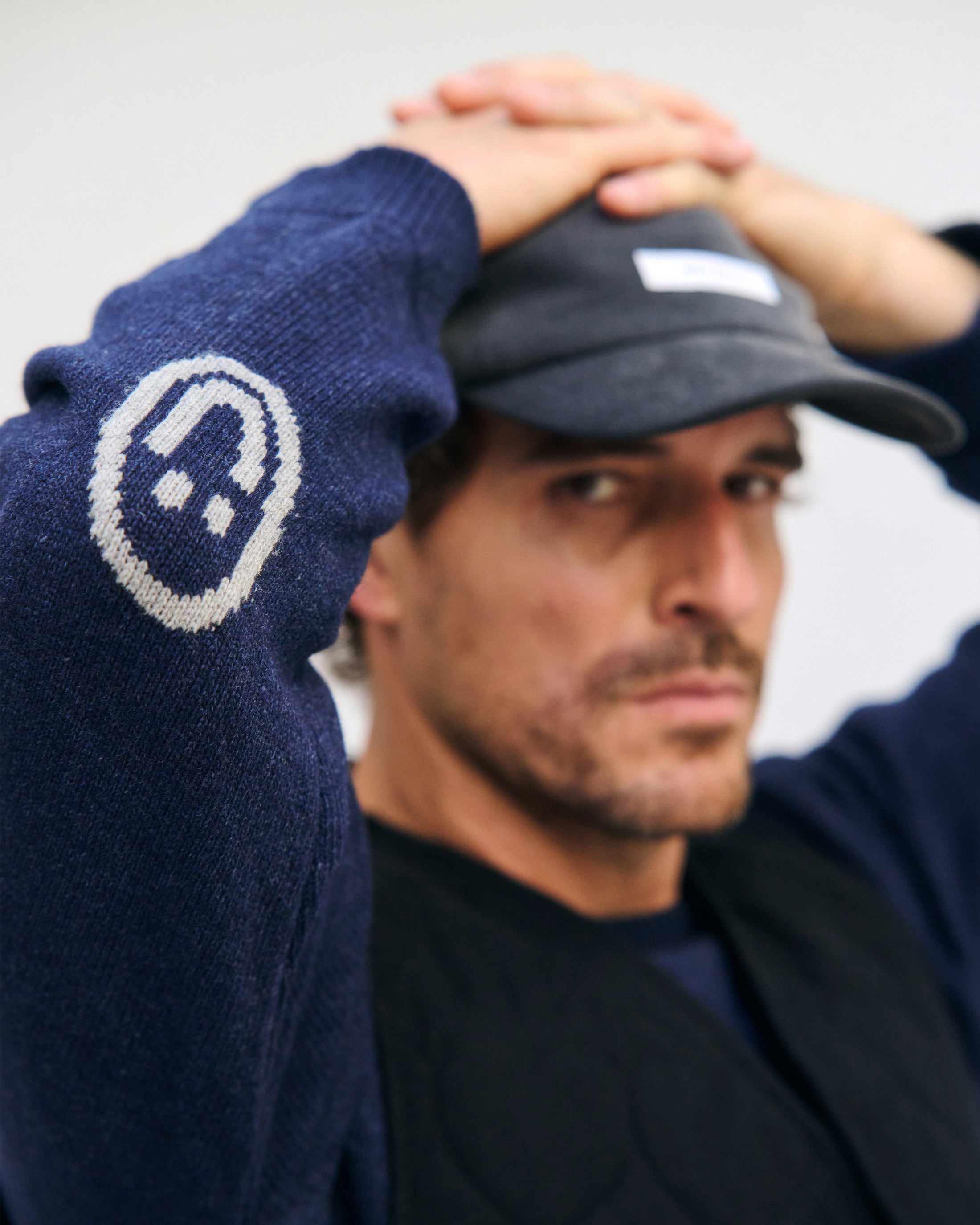 Smiling Strickpullover Recycelte Wolle - Dunkelblau