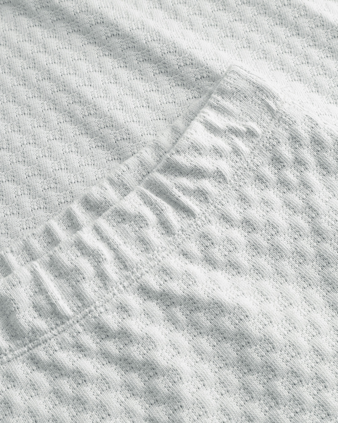 Gestrickter Midi Rock Bio Baumwolle - Grau