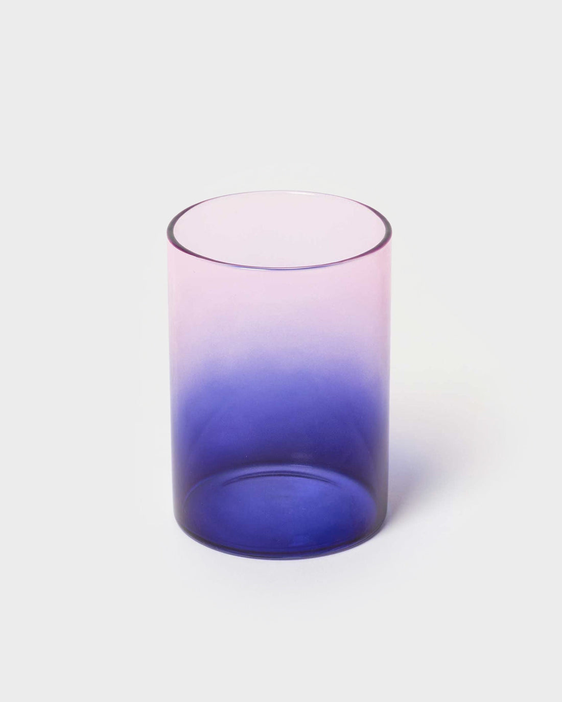 ZWEITON TRINKGLAS – PINK/BLAU