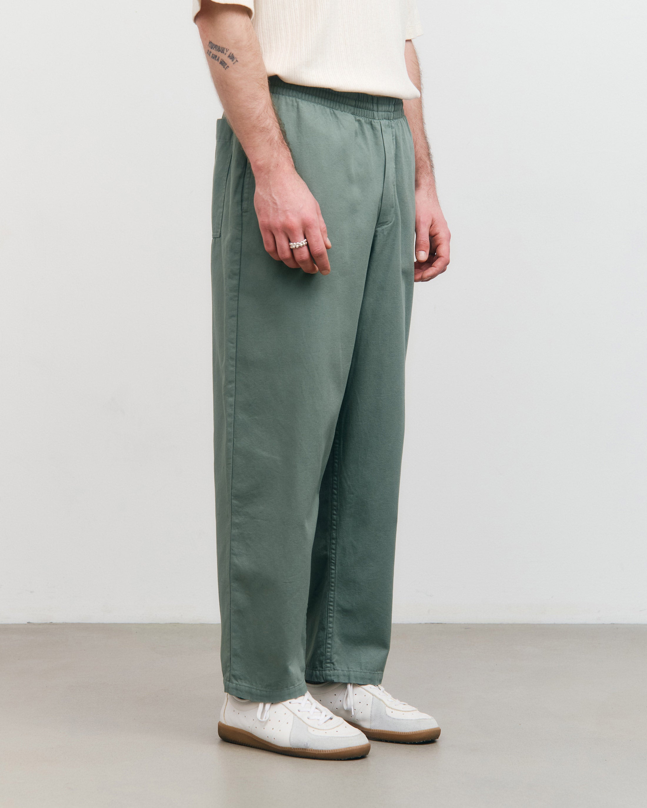 Weite Hose Bio Baumwolle - Grün