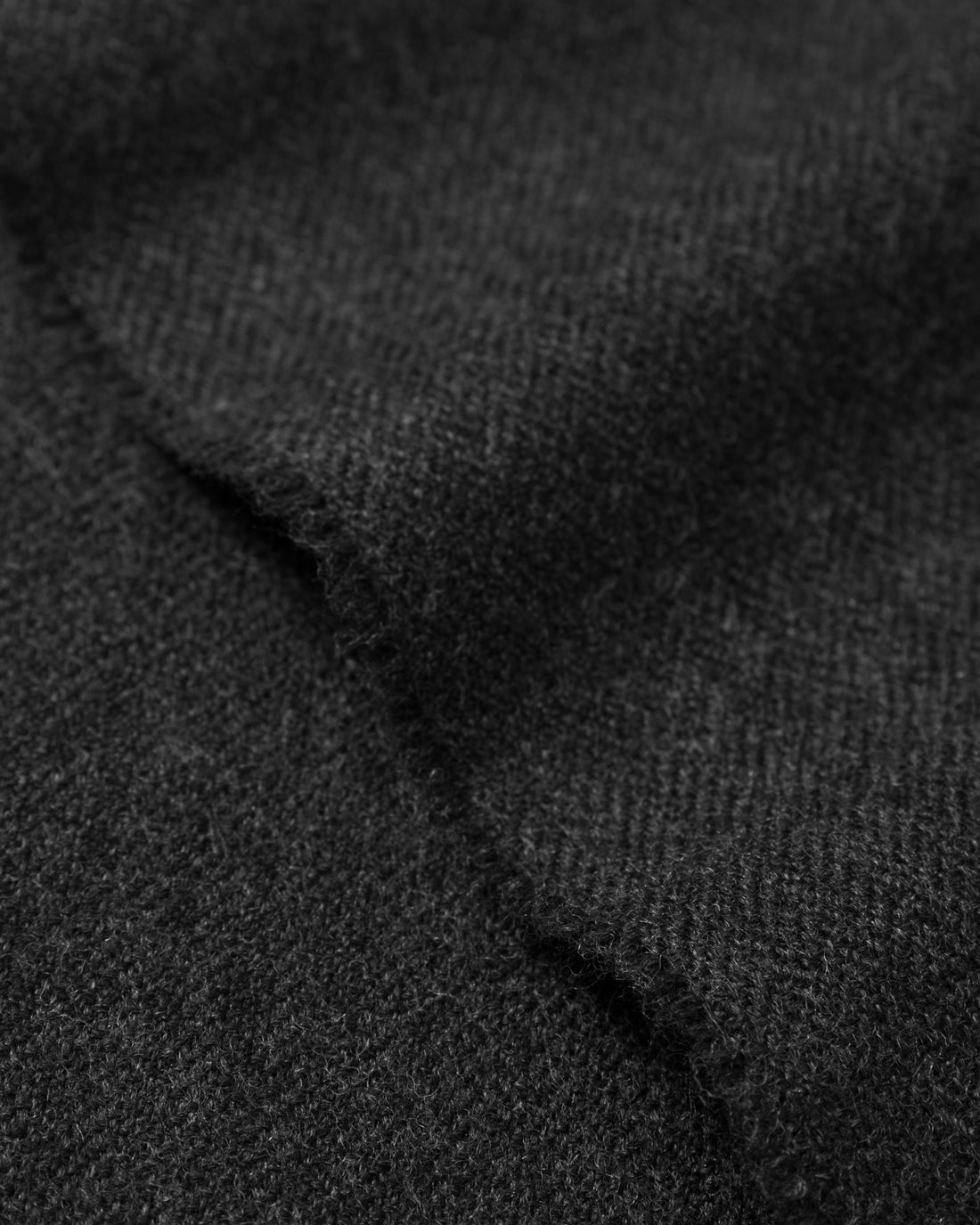 Webschal Merinowolle - Anthrazit
