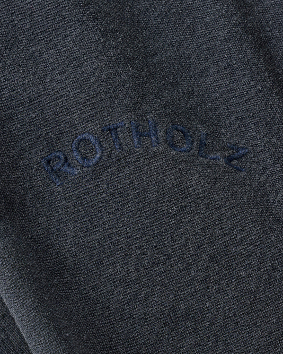 Polo Half Zip Sweatshirt Bio Baumwolle - Schwarz