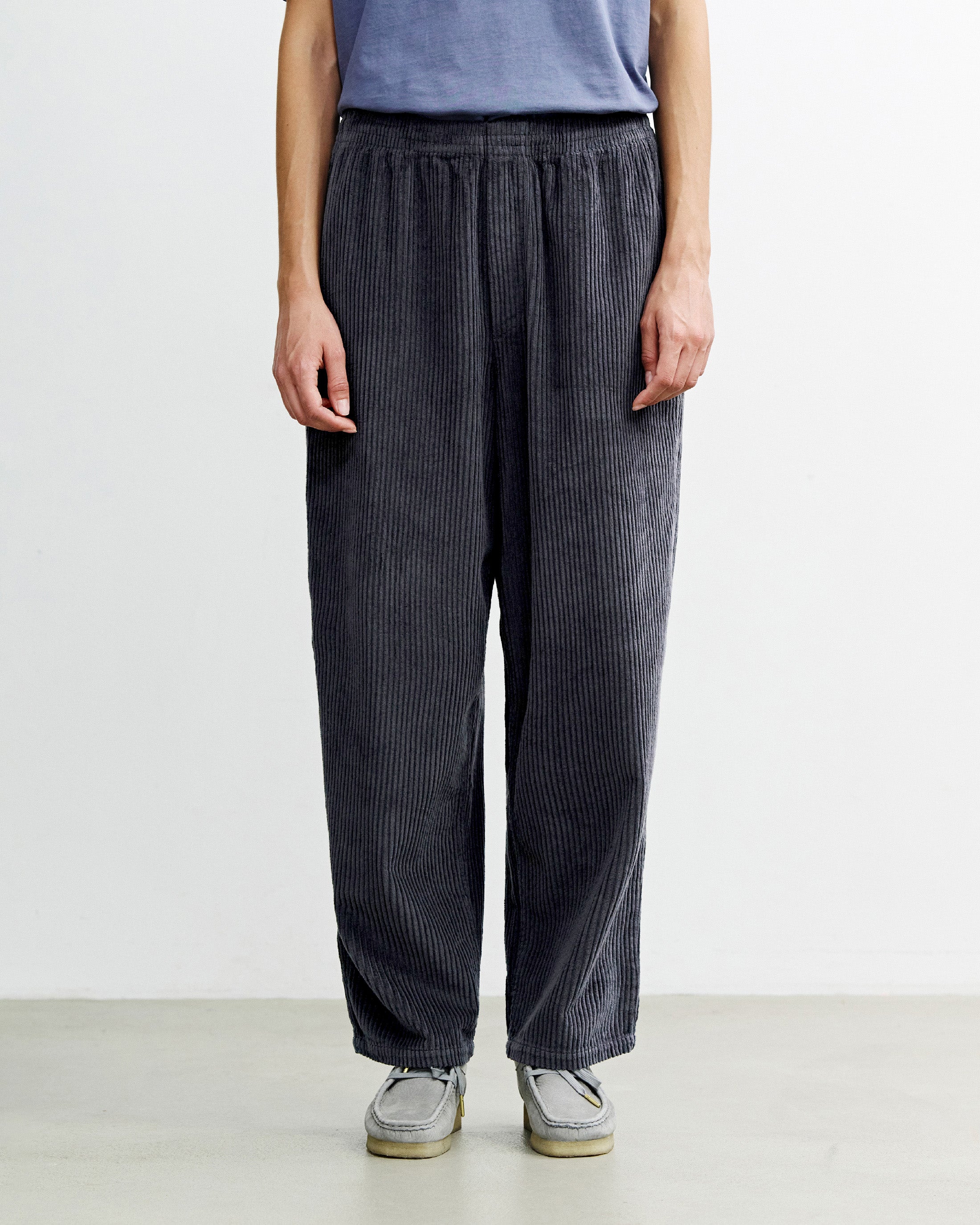 Weite Cordhose Bio Baumwolle - Anthrazit