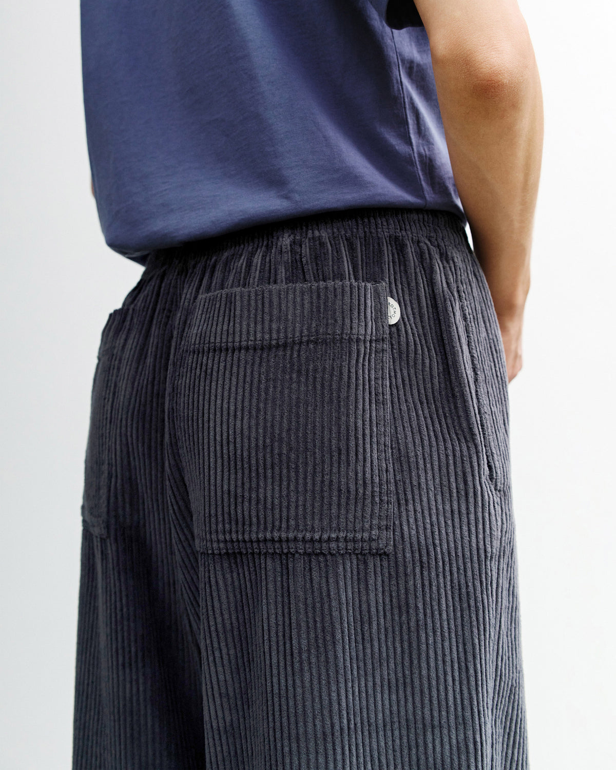 Weite Cordhose Bio Baumwolle - Anthrazit