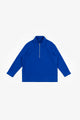 Polo Zip Sweatshirt Bio Baumwolle - Kobalt