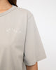 Wavy Logo T-Shirt Bio Baumwolle - Sand