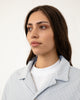 Gestricktes Bowling Shirt Bio Baumwolle - Grau