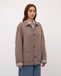 Leichte Jacke Bio Baumwolle - Braun