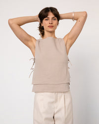 Musselin Wickeltop Bio Baumwolle - Sand