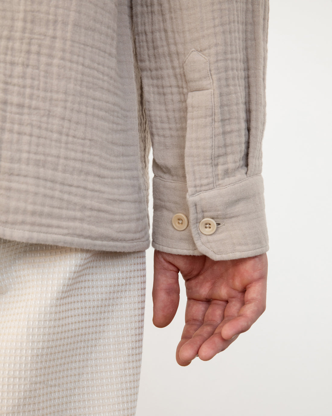Musselin Hemd Bio Baumwolle - Sand
