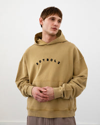 Logo Hoodie Bio Baumwolle - Senfgelb