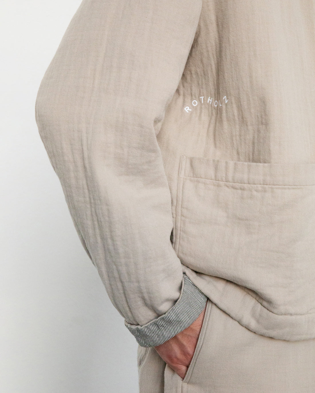 Leichte Jacke Bio Baumwolle - Sand