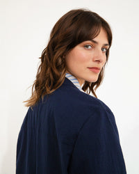 Casual Blazer Bio Baumwolle - Dunkelblau