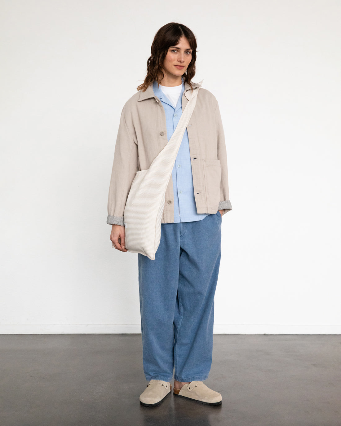 Leichte Jacke Bio Baumwolle - Sand