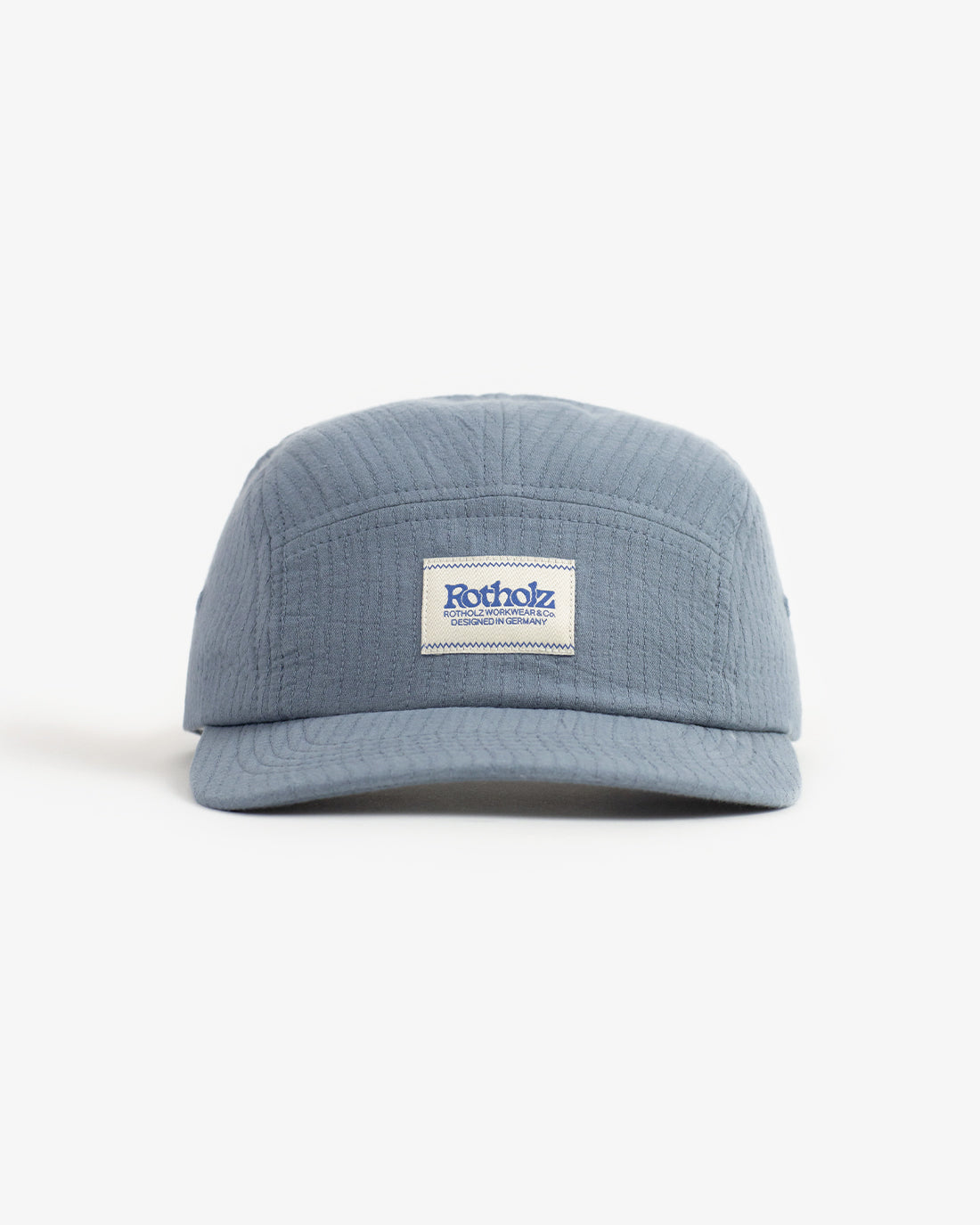 Rotholz 5 Panel Cap Bio Baumwolle - Blau