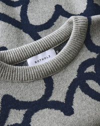 Affection Strick Sweatshirt Recycelte Wolle - Hellgrau