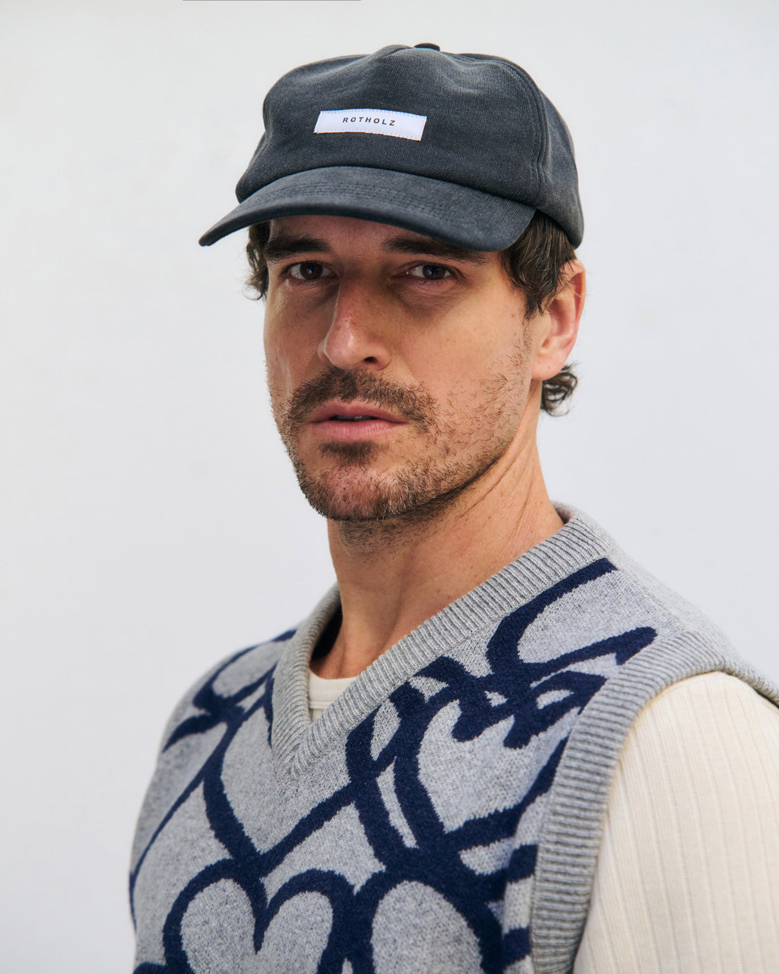 Affection Strick Weste Recycelte Wolle - Hellgrau