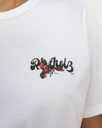 Lobster Logo T-Shirt Bio Baumwolle - Weiß